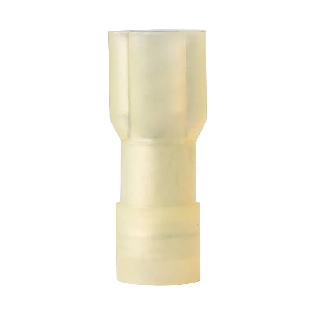 211428 – ANCOR Wire Terminal End, 1/4 Inch Fully Insulated Female Disconnect 12 To 10 Gauge Wire Yellow Nylon Insulat...